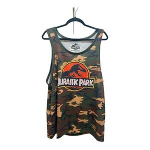 Size XL Jurassic Park Men's Camo Tank Top Universal Studios Limited Collectible
